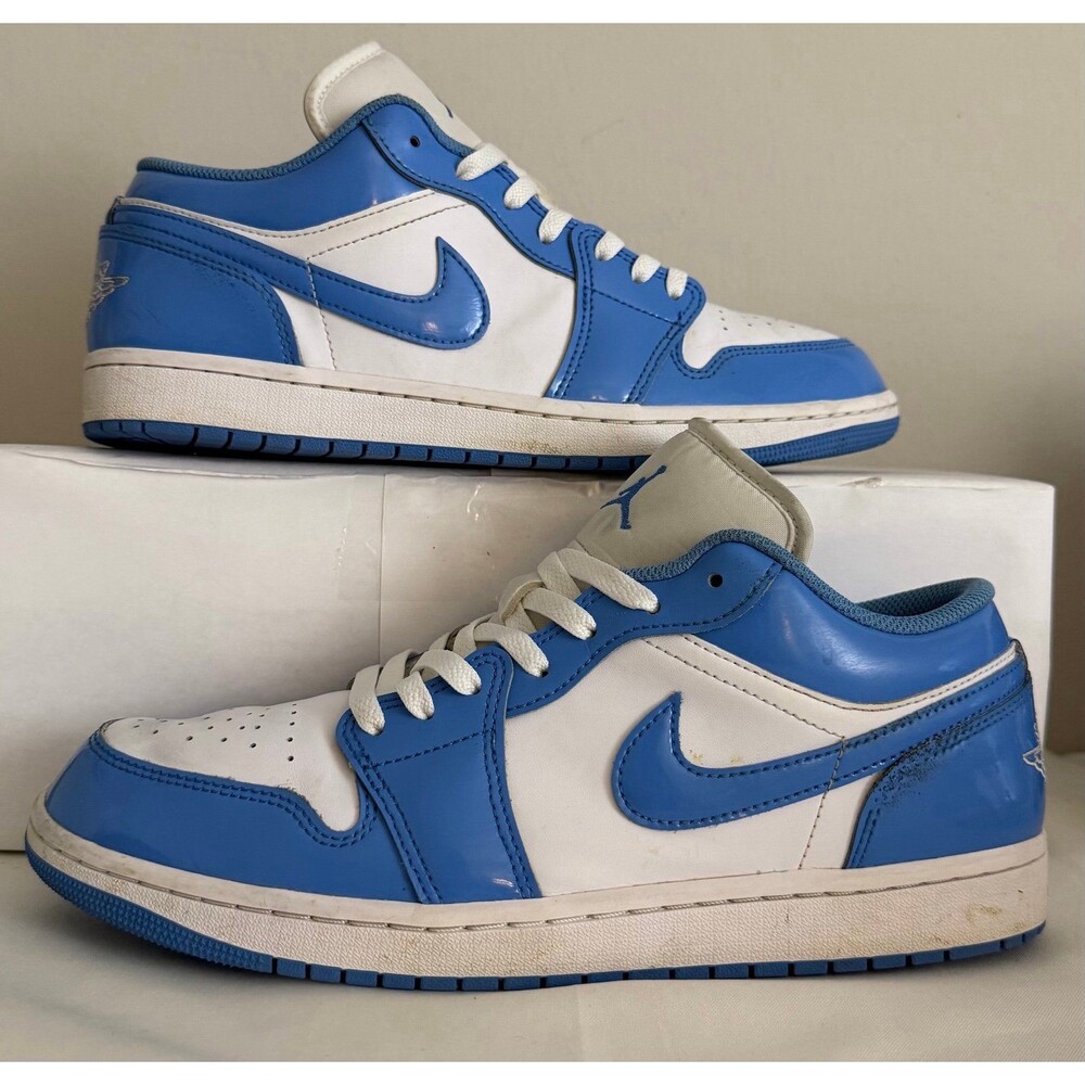 Jordan Air Jordan 1 Low SE Legend Blue White Leather Men’s FZ2138-114 Size 10.5